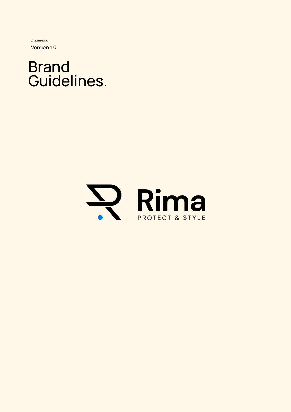 Brand guidelines RIMA