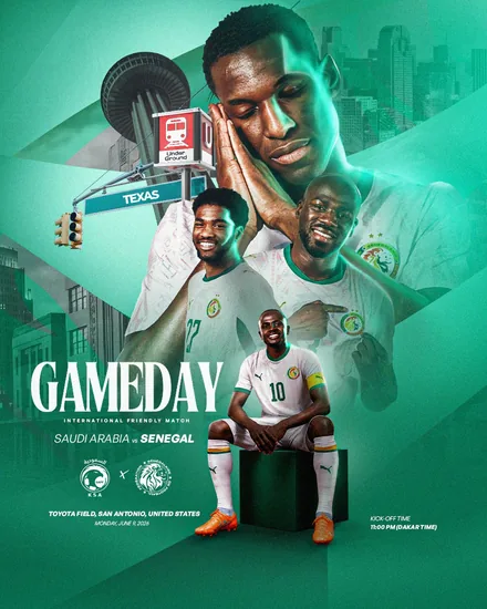 Sénégal vs Arabie Saoudite, Sports Key Visual