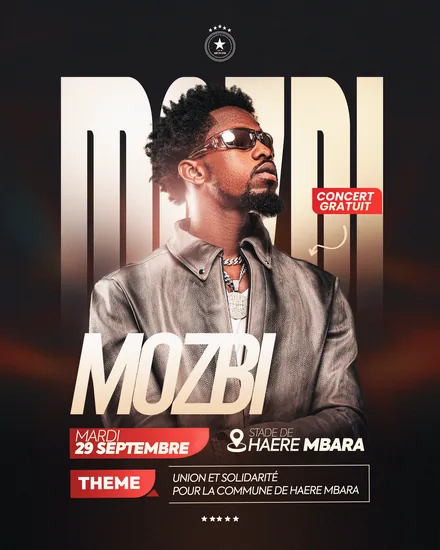 Stade de Haere Mbara, Mozbi · Affiche concert